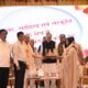 State President of Helping Hands Club Foundation Women's Wing Babita Agarwal received the National Agra Jyoti Alankaran Samman
